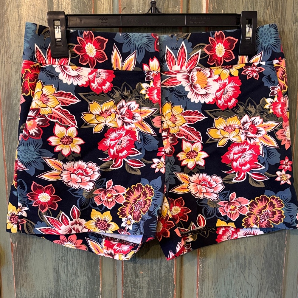 LOFT Floral Women's Shorts - Navy, Red, Yellow